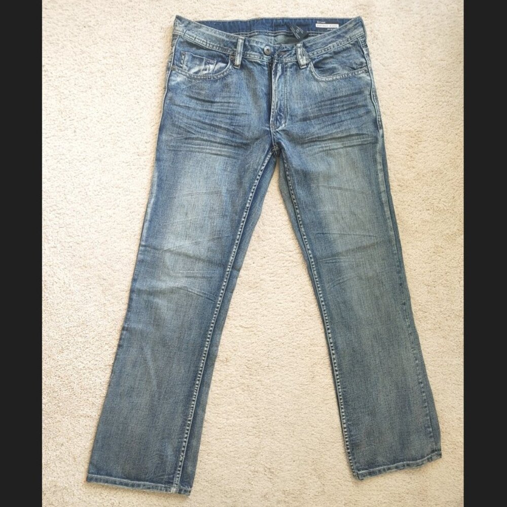 Buffalo David Bitton Men's Straight Jeans - Light Blue